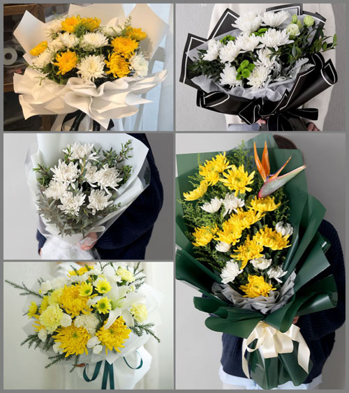 广东揭阳市惠来县靖海镇葛山村白事花束代送